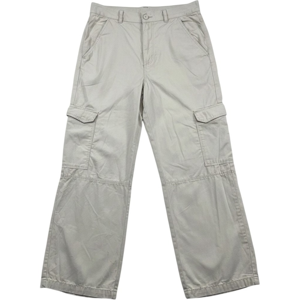 H&M Kids Khaki Cargo Pants Beige Cotton Utility Trousers Size 14Y US 18